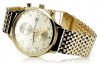 Uhr aus 14 Karat 585er Gold mit Armband Geneve mw005ydy&mbw013yo