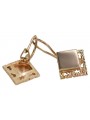 "Timeless 14K Rose Gold Vintage Square Earrings - Stoneless Design" ven006