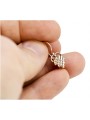 "Originales Vintage-Roségold 14k 585 Gold, Keine Steine Blatt Ohrschmuck" ven009