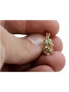 "14k 585 Vintage Roségold Rose Blumenohrringe, Keine Steine, Originales Vintage-Roségold" ven010ry