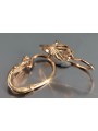 "Vintage Rose Blumenohrringe in Original 14k Roségold ohne Steine" ven019