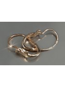 "Vintage Rose Blumenohrringe in Original 14k Roségold ohne Steine" ven019