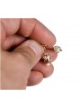 "Vintage Rose Blumenohrringe in Original 14k Roségold ohne Steine" ven019