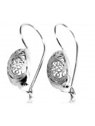 Boucles d’oreilles vintage argent russe 925 soviétique ven023s