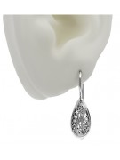 Boucles d’oreilles vintage argent russe 925 soviétique ven023s