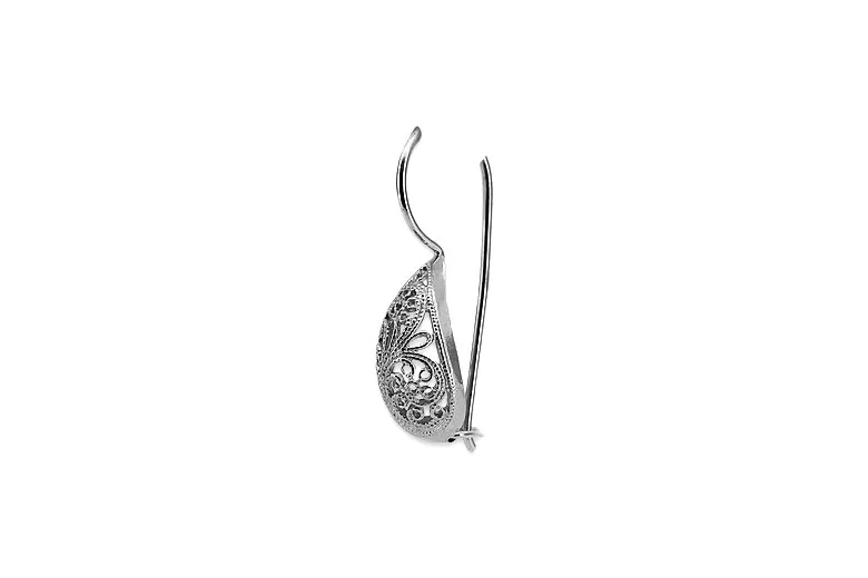 Boucles d’oreilles vintage argent russe 925 soviétique ven023s