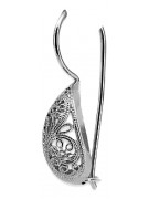 Boucles d’oreilles vintage argent russe 925 soviétique ven023s