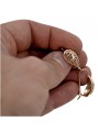 "Originales Vintage-Roségold 14k 585 Gold, Keine Steine, Blatt Design Ohrringe" ven023