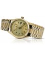 Gold men's watch Geneve ★ zlotychlopak.pl ★ Gold purity 585 333 Low Price!