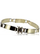 Italian yellow 14k gold mans bracelet cb119yw