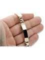 Italian yellow 14k gold mans bracelet cb119yw