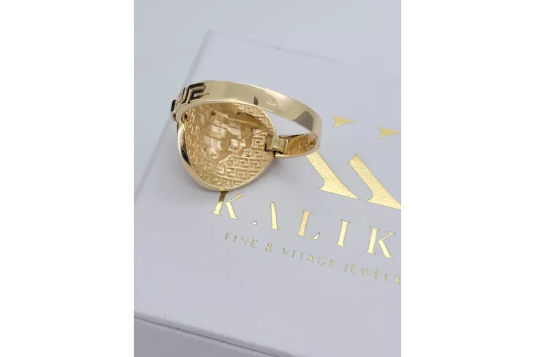 Ruso soviético rosa rosa 14k 585 oro Anillo vintage vrn001