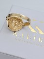 Руски съветски розово розово 14k 585 злато реколта пръстен vrn001