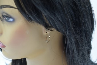 "Cercei Eleganți Vintage din Aur Roz 14k Fără Pietre" ven016