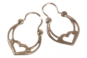 "Bezaubernde Gipsy Ohrringe aus Originales Vintage-Roségold 14 Karat Keine Steine" ven024