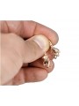 "14k 585 Gold, Keine Steine, Originales Vintage-Roségold Blatt Ohrringe" ven035