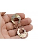 "14K 585 Rose Pink Gold Earrings - Vintage Gipsy Collection, Without Stones" ven037