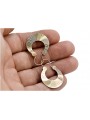 "14K 585 Rose Pink Gold Earrings - Vintage Gipsy Collection, Without Stones" ven037