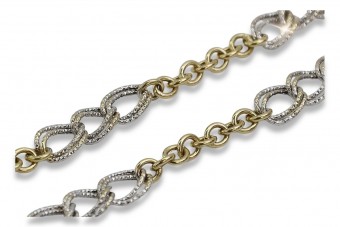 Bracelet en or jaune italien 14k 585 cb073