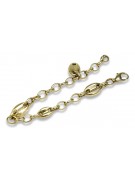 Vintage rose (Italian yellow) gold bracelet cb106