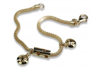 Złota bransoletka włoska  cb115