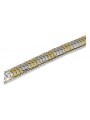 Bracelet en or jaune et blanc italien cb131yw