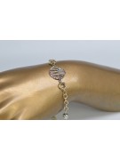 Bracelet en or 14 carats jaune blanc or italien cb144yw