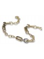 Pulsera de lujo de oro italiano blanco amarillo de 14k cb148yw