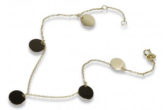 Yellow rose gold bracelet ★ russiangold.com ★ Gold 585 333 Low price