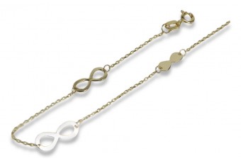 Yellow rose gold bracelet ★ russiangold.com ★ Gold 585 333 Low price