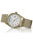 Gold men's watch Geneve ★ zlotychlopak.pl ★ Gold purity 585 333 Low Price!