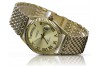 Montre homme en or jaune 14 carats 585 Geneve mw013ydg&mbw013y