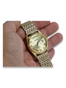 Gold men's watch Geneve ★ zlotychlopak.pl ★ Gold purity 585 333 Low Price!