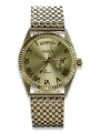 Gold men's watch Geneve ★ zlotychlopak.pl ★ Gold purity 585 333 Low Price!