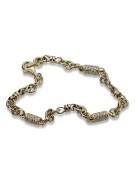 Bracelet en or jaune 14 carats ★ https://zlotychlopak.pl/fr/ ★ Or 585 333 Pas cher