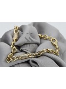 Pulsera de oro amarillo de 14 quilates ★ https://zlotychlopak.pl/es/ ★ Oro 585 333 Barato