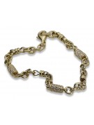 Pulsera de oro amarillo de 14 quilates ★ https://zlotychlopak.pl/es/ ★ Oro 585 333 Barato