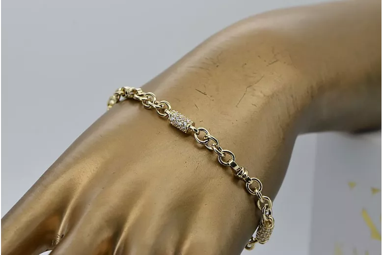 Armband aus 14-karätigem Gelbgold ★ https://zlotychlopak.pl/de/ ★ Gold 585 333 Günstig