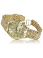 Goldene Herrenuhr Geneve ★ zlotychlopak.pl ★ Gold Reinheit 585 333 Niedriger Preis!