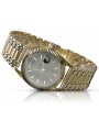 Goldene Herrenuhr Geneve ★ zlotychlopak.pl ★ Gold Reinheit 585 333 Niedriger Preis!