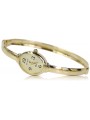 Italienische gelbe Damenuhr aus 14 Karat 585er Gold, Geneve Lady Gift lw015y