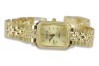 Italienisches Gelb Lady Armbanduhr Geneve lw055y&lbw008y