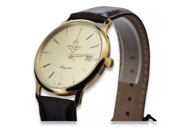 Reloj de hombre oro 14k 585 Atlantic mw003y