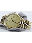 Чоловічий годинник із золота 14k 585 проби з браслетом Geneve mw017y&mbw018y