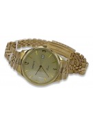 Reloj para hombre en oro de 14 quilates 585 con brazalete Geneve mw017y y mbw018y