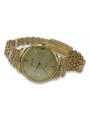 Herrenuhr aus 14 Karat 585er Gold mit Geneve-Armband mw017y&mbw018y