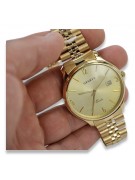 Herrenuhr aus 14 Karat 585er Gold mit Geneve-Armband mw017y&mbw018y