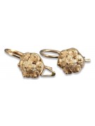 "Boucles d'oreilles vintage d'époque en or rose 14 carats 585, sans gemmes" ven207