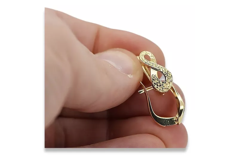 Pendientes de oro de 14k ★ https://zlotychlopak.pl/es/ ★ Oro 585 333 ¡Barato!