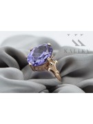 Russe soviétique rose 14k 585 or Alexandrite rubis émeraude saphir Zircon bague vrc369